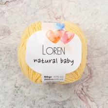 Bucuks Loren Natural Baby Sarı El Örgü Ipi - R086 - 33942