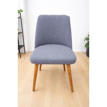 StarMall Mutfak Sandalye Kılıfı-Büyük Oval Likral Kum Desen Yıkanabilir Lastikli Sandalye Örtüsü Chair Cover