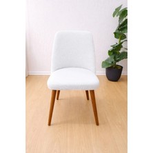 StarMall Mutfak Sandalye Kılıfı-Büyük Oval Likral Kum Desen Yıkanabilir Lastikli Sandalye Örtüsü Chair Cover