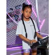 Glam Love Çocuk   Baskılı T-Shirt - Beyaz