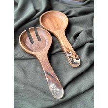 Feyza Design Akasya 2 Parça Salata Servis Seti, Şık ve Kullanışlı Tasarım