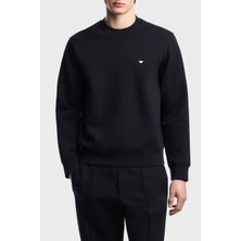 Emporio Armani Logolu Pamuklu Regular Fit Bisiklet Yaka Sweat Erkek Sweat EM004533 AF10013 UB118
