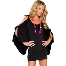 Liyuza BR031034 Yarasa Fantazi Mini Elbise