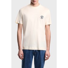 Emporio Armani Logolu Pamuk Karışımlı Regular Fit Bisiklet Yaka T Shirt Erkek T Shirt EM005238 AF10017 U1055