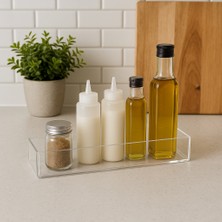 Acria Çok Amaçlı Düzenleyici  Şeffaf Pleksi  Organizer Banyo Mutfak Masaüstü Organizeri