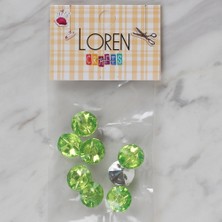 Bucuks Loren Crafts Yeşil 8 Li Düğme - 211