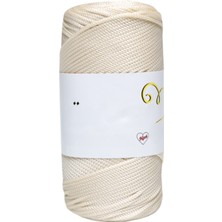 Bucuks Makrome Ipi 3mm Polyester  Krem