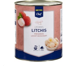 Metro Chef Lychees (Liçi) Konservesi 2,84 L – Litchi Komposto – Büyük Boy Profesyonel Paket