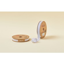 Bucuks Biye Puanlı Katlı B08 Lacivert 2 cm 25 Metre %65 Koton %35 Polyester