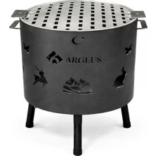 Argeus Doğa-Orman Şöminesi -Izgaralı - Küçük - Iksa - 33CM*29CM*40CM