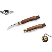 Antonini Old Bear 6cm Ceviz Ağacı Saplı Mantar Çakısı