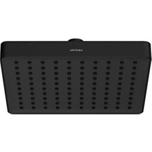 Artema Base Square Duş Başlığı 1f 200MM Mat Siyah A4590536