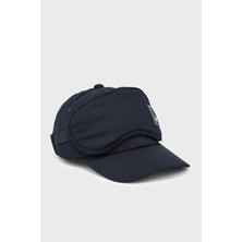 Emporio Armani Logolu Çıkarılabilir Maske Detaylı Şapka Erkek Şapka EM004940 AF22391 UB118