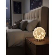 Piccomino "butterfly Glow" Küre Pilli Mum Gece Lambası