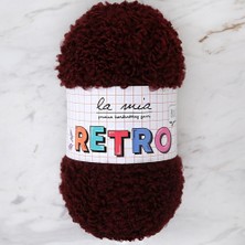 Bucuks La Mia Retro Koyu Kahverengi El Örgü Ipi - LM3201