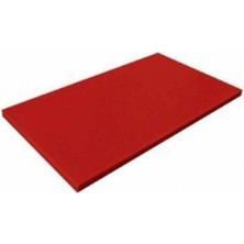 Feyza Design Büyük Boy Polietilen Kesme Tahtası 40X60X2 cm Kırmızı