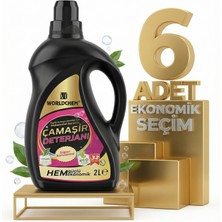 Safia Worldchem Çamaşır Detarjanı Sıvı Siyahlar 6x2 Lt