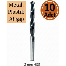 Cmc Tools 2 mm Hss Matkap Ucu - Metal , Ahşap, Plastik Delme Ucu 10 Adet