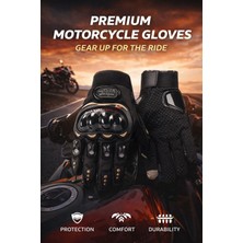 Edelvays Shop Yüksek Kalite Motosiklet Eldiveni Yasaya Uygun Ts EN13594 Etiketli Korumalı Motosiklet Eldiveni