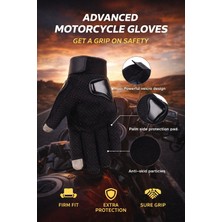 Edelvays Shop Yüksek Kalite Motosiklet Eldiveni Yasaya Uygun Ts EN13594 Etiketli Korumalı Motosiklet Eldiveni