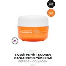 Jigott Kolajen ve 5 Çeşit Peptit Içeren Canlandırıcı Yüz Kremi Collagen Peptide Cream