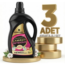 Safia Worldchem Çamaşır Detarjanı Sıvı Siyahlar 3x2 Lt