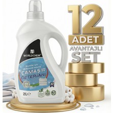 Safia Worldchem Çamaşır Detarjanı Sıvı Beyazlar 12X2 Lt