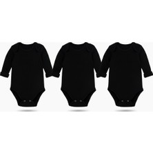 Kiddy Boo 3lü Mevsimlik Çıtçıtlı Body Zıbın 0-3 Ay/3 Yaş Arası %100 Pamuk Unisex Kız Erkek Bebek&çocuk