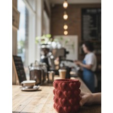 Piccomino Red Velvet Kabartma Vazo