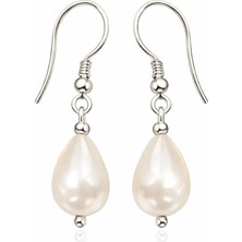 925 Ayar Gümüş Damla Model Inci Küpe