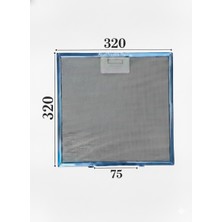 Süppürge Bosch Ile Uyumlu DWA06E661 Davlumbaz And Aspiratör Metal Yağ Filtresi