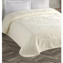 Taç Kristal Krem Çift Kişilik Battaniye