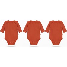 Kiddy Boo 3lü Mevsimlik Çıtçıtlı Body Zıbın 0-3 Ay/3 Yaş Arası %100 Pamuk Unisex Kız Erkek Bebek&çocuk