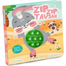 Bi Kutu Oyun Benim Pop - It Kitabım Zıp Zıp Tavşan Eğlenceli Tasarım 10 Sayfa Karton Kapak