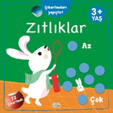 0-6 Yaş Yayınları Çıkartmaları Yapıştır-Zıtlıklar (Az-Çok)