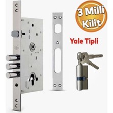 Tursan 307-MB Monoblok 3 Milli Silindirli Barelli Çelik Kapı Kilidi Alt