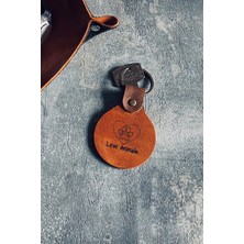 Pepuza Hakiki Deri Love Animals Logolu Anahtarlık
