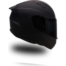 Endro Thunderbolt Mat Siyah Kask