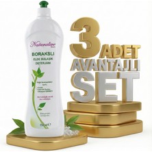 Safia Naturalive Borakslı Elde Bulaşık Deterjanı 3X750 ml