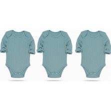 Kiddy Boo 3lü Mevsimlik Çıtçıtlı Body Zıbın 0-3 Ay/3 Yaş Arası %100 Pamuk Unisex Kız Erkek Bebek&çocuk