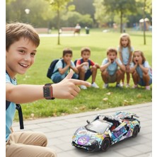 Buharlı Saat Kumandalı Şarjlı Uzaktan Kumandalı Araba Işıklı Full Fonksiyon El Sensörlü Lamborghini