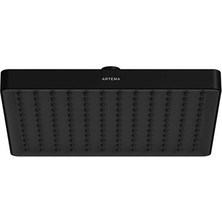 Artema Prime Square Duş Başlığı 2f 300 mm Mat Siyah A4592336
