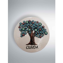 Mundy Cunda Temalı Kabartma Polyester Magnet Buzdolabı Süsü – Çap: 6,5 cm (KOD:1071)