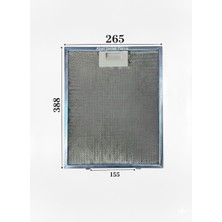 Süppürge Bosch Ile Uyumlu Davlumbaz 26,5X38,8 cm Arka Ara 12,5 cm Aspiratör Filtresi