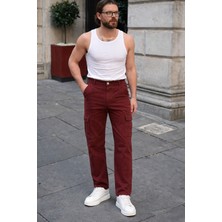 Comstar Erkek Günlük Kargo Cep Kiremit Baggy Pantolon