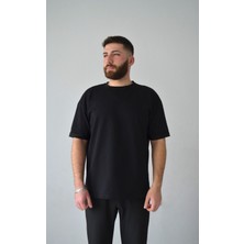 Mind Oversize Siyah Basic Erkek Tişört