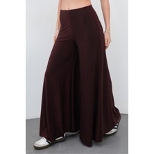 Sanem Tekstil Pantolon Etek-Kahverengi