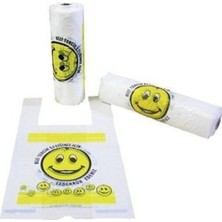 Mçb Group 40 Rulo (4 Koli) Toptan Baskılı Gülen Yüz Rulo Poşet Büyük Boy