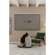 Projeksiyon Perdesi Motorlu 250*220 Alr [ Anti Ligth Reflecta ] Black