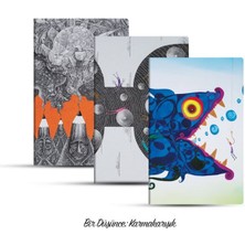 Vakvak Yayınları Üçlü Çizgisiz Defter Seti: Bir Düşünce: Karmakarışık